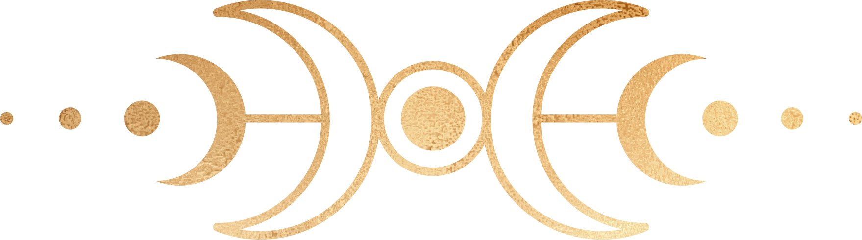 Gold-Element-50 Chakra triangle branches icon in gold foil