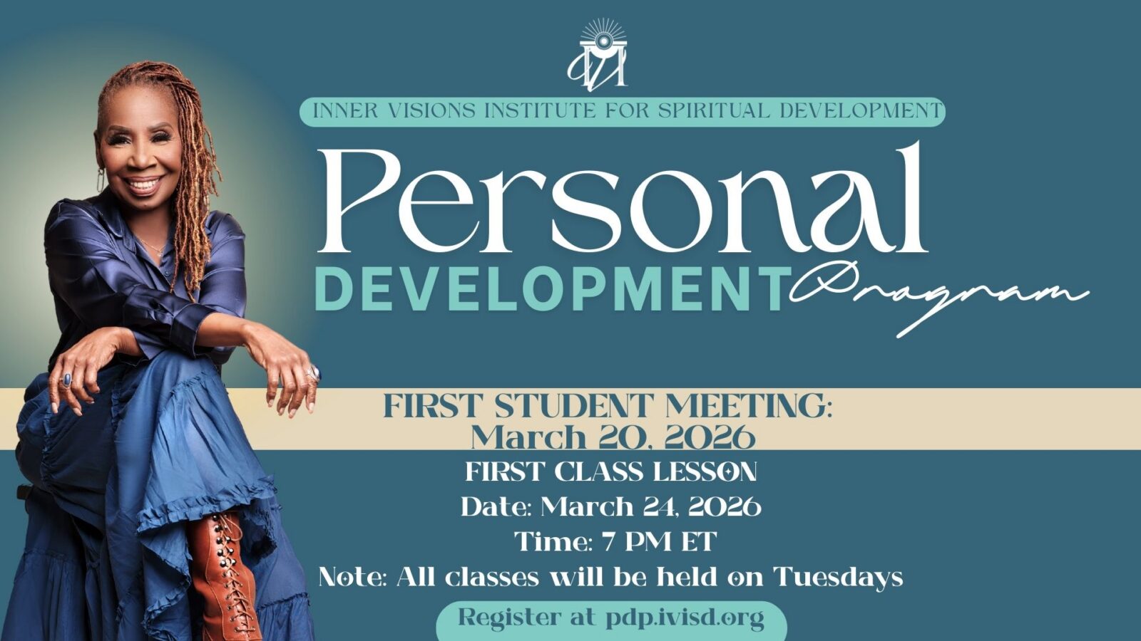 Personal development program promotional event flyer